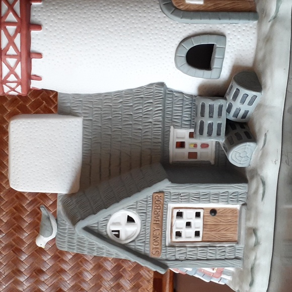 👉*VINTAGE* PARTYLITE STONEY HARBOR LIGHTHOUSE TEALIGHT HOUSE ~EXCELLENT COND! - Picture 3 of 14